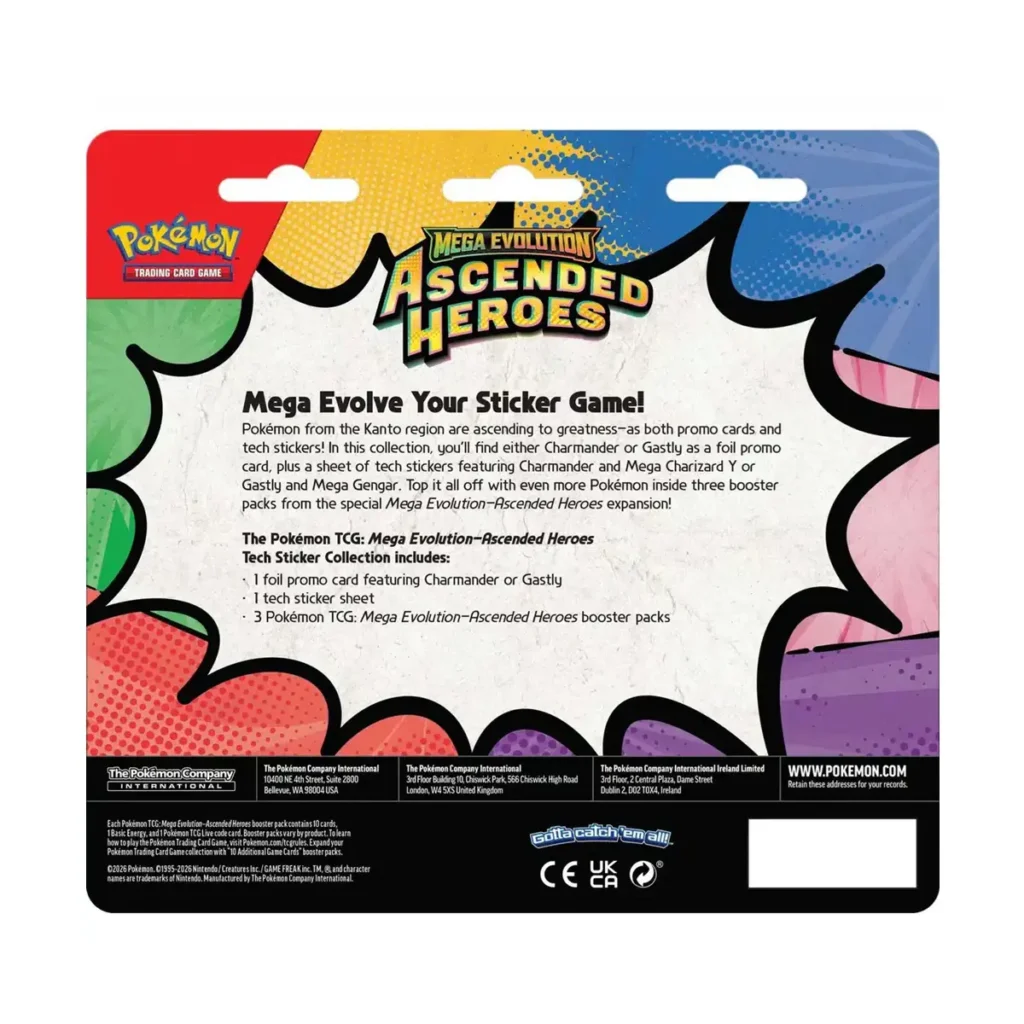 Ascended Heroes Tech Sticker Collection Gastly 2